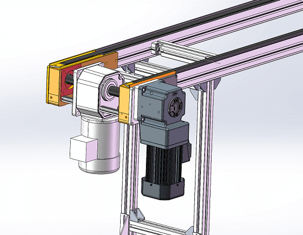 士元直角減速電機在自動化輸送線上的運用