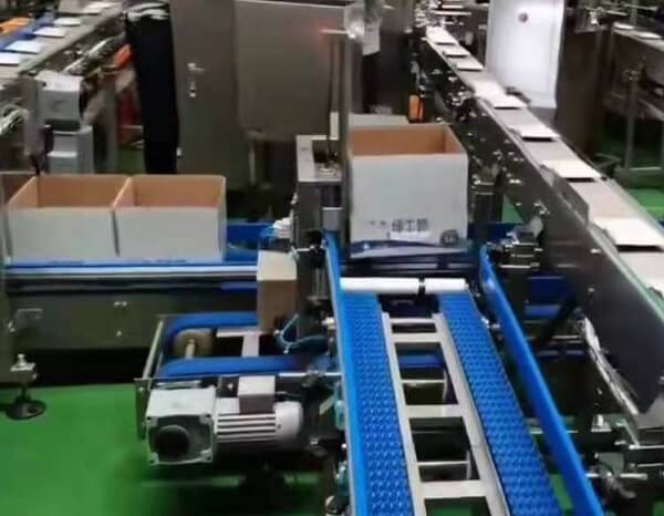 SRH準雙曲面直角減速機在裝箱機上的應用