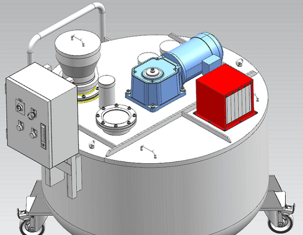 2.2KW直交軸減速電機(jī)在攪拌罐上的應(yīng)用