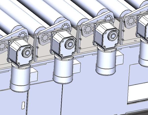 滾筒輸送線減速機-直交軸減速電機的應用